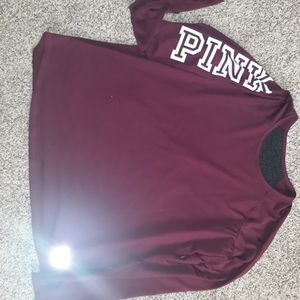 PINK MESH BACK SHIRT